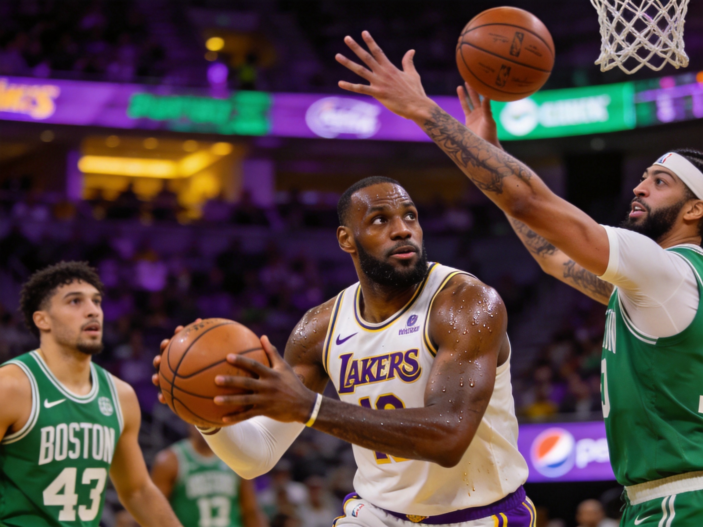 NBA 湖人胜凯尔特人